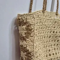 کیف دوشی رافیا مدل آفتابگردون