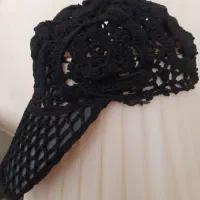 کلاه موتیف دستباف نقاب دار