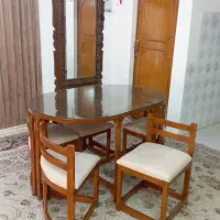 میز ناهار خوری ۴ و ۶ نفره مناسب جهیزیه آک|میز و صندلی غذاخوری|مشهد, طلاب|دیوار