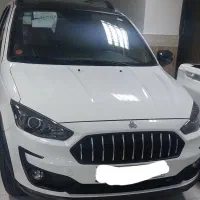اطلس سفید مشکی سانروف دار
