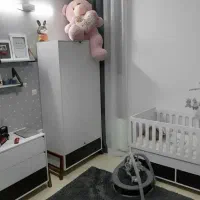 سرویس خواب مدرن نوزاد با متریالmdfسوپر مات