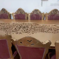 میز ناهار خوری ده نفره سلطنتی|میز و صندلی غذاخوری|جم, |دیوار