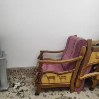 فروش مبل تمام چوب ۸نفره سالم