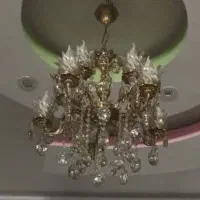 لوستر برنز پنج شاخه ده شعله سالم