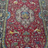 ۲ تخته فرش کارکرده سالم طرح اصیل ایرانی