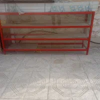 ویترین سه طبقه فلز و شیشه