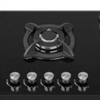 گاز ۵ شعله استیل و شیشه