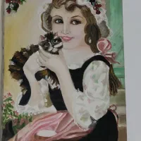 فروش دو تا نقاشی رنگ روغن|تابلو، نقاشی، عکس|اصفهان, دارک|دیوار