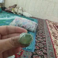 انگشتر نقره یشم سبز