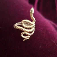 انگشتر طلا طرح مار