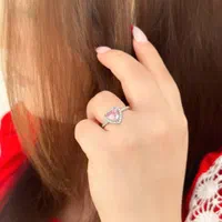 انگشتر نقره love کد 072 Pink heart|بدلیجات|تبریز, |دیوار