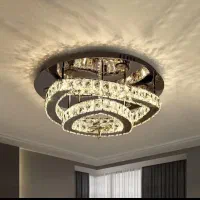 لوستر الماس. کهکشانی سقفی مدل مثلثی‌. AC light