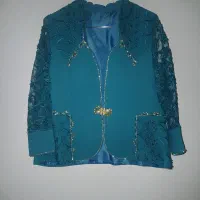 کت دامن مجلسی فیروزه ای