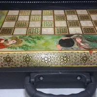 تخته نرد خاتم طرح (لیلی و مجنون)