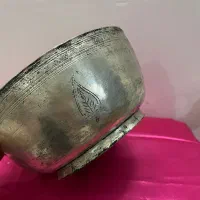 کاسه مسی بسیار قدیمی طرح بته جقه