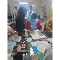 آموزش سیاه قلم پاستل گچی کودکان بزرگسالان