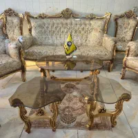 مبل سلطنتی ۹نفره تمام چوب راش|مبلمان خانگی و میز عسلی|اندیشه, اندیشه فاز ۳|دیوار