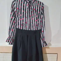 پیراهن کوتاه دامن پیلیسه ای