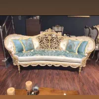 مبل سلطنتی مدل گل روزی|مبلمان خانگی و میز عسلی|نیشابور, تختی|دیوار