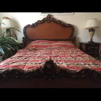 سرویس خواب چوب راش در حد نو