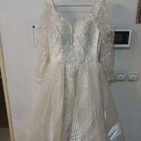 لباس عروس کار شده شیک نو نو همراه با ژپون