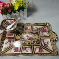 ظرف سینی پیاله قاشق بستنی خوری لمونژ دکوری قهوه ای|ظروف سرو و پذیرایی|مشهد, کوشش|دیوار