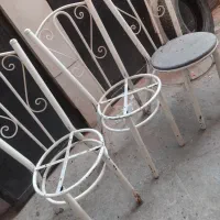 ۳عدد صندلی اهنی