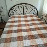 تخت دونفره فلزی بهمراه سرویس کامل