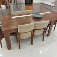 مبل 8 نفره با میز ناهارخوری 6 نفره و جلو مبلی|مبلمان خانگی و میز عسلی|آمل, |دیوار