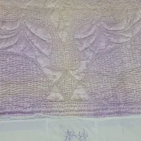 لحاف کرسی پشمی مروارید دوزی