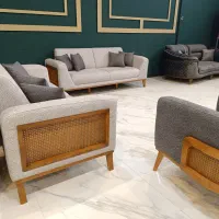 مدل مینیمال راحتی حصیری + طرح تعویض ازم دم قسط|مبلمان خانگی و میز عسلی|مشهد, گرجی علیا|دیوار