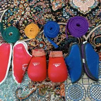 تعدادی وسایل کاراته