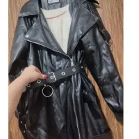 کاپشن نو چرم ذخیم داخل خز گرم بالا