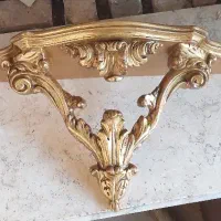 کنسول دیواری چوبی ورق طلا بسیار زیبا