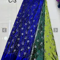مخمل کار دست در سه رنگ