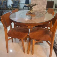 میز ناهار خوری چهار نفره چوب روس|میز و صندلی غذاخوری|باقرشهر, |دیوار