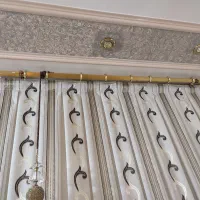 چوب پرده طلایی