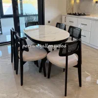 مهسانا میز ناهارخوری و صندلی آرتمیس انواعِ حصیری