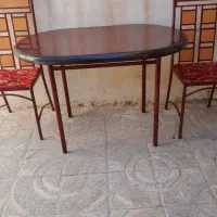 میز غذا خوری با دو عدد صندلی