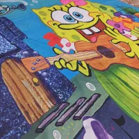 فرش و پرده طرح باب اسفنجی|فرش|شهریار, شهرک وائین|دیوار