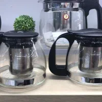 قوری شیشه ای با صافی استیل|قوری، کتری، قهوه‌ساز دستی|ری, شهید غیوری (ابن باویه)|دیوار