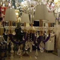 لوستر آج ۶ شاخه بنفش