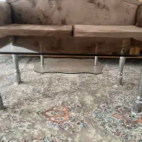 میز جلو مبلی شیشه ای