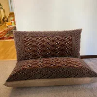 پشتی جفت ترکمن دستباف