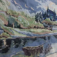 تابلو کوبلن ومنجق دوزی۷۰۰هزار ت بدون قاب وشیشه|کلکسیون اشیاء عتیقه|مشهد, رسالت|دیوار