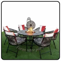 میزو صندلی/میز باغی آتشدان