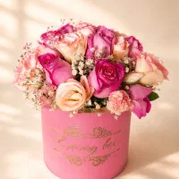 باکس گل طبیعی آماده