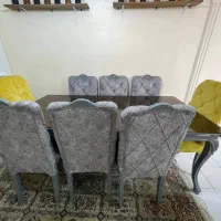 مبل 7 نفره به همراه ناهار خوری 8 نفره چوب راش|مبلمان خانگی و میز عسلی|تهران, سنائی|دیوار