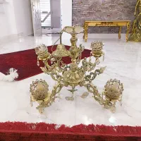 لوستر برنزی چهار شاخه طرح جدید|لوستر و چراغ آویز|سبزوار, توحیدشهر|دیوار