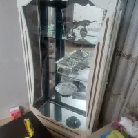 بوفه تمام چوب وشیشه